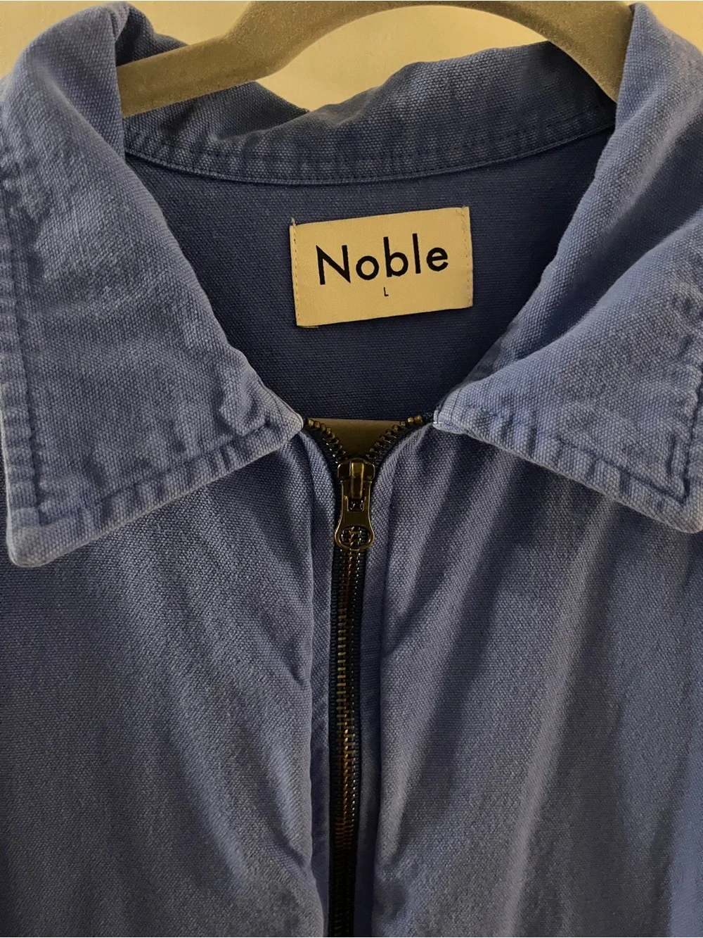 Noble Blue Zip-Front Mini Dress - Picture 3 of 4